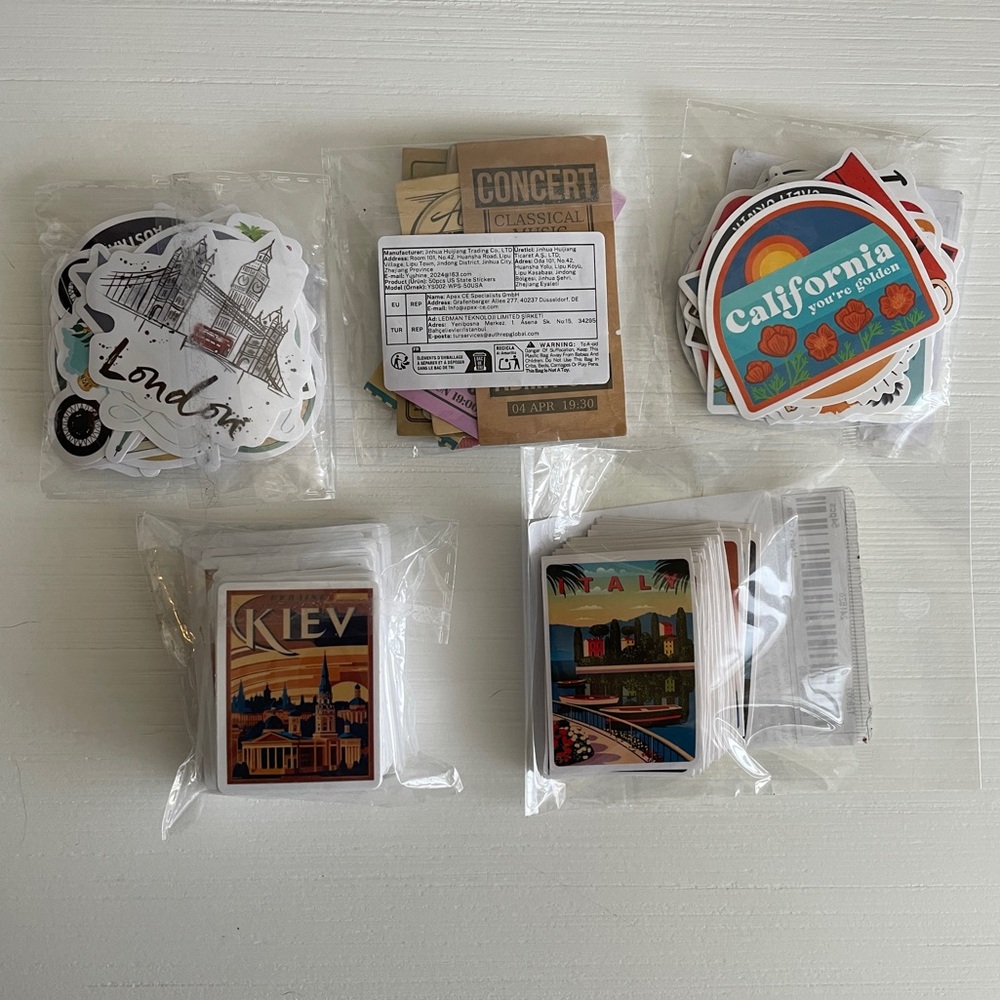 Travel Stickers TN Bundle | 230+ Pieces